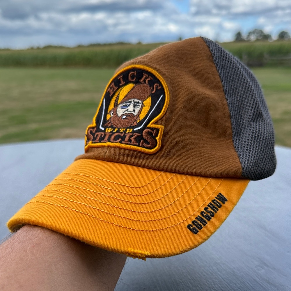 Brown and Yellow Trucker Hat
